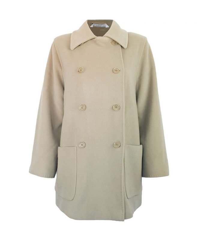 1051 abrigo Max Mara beige de segunda mano barato ropa preloved vintage de lujo moitvoi 1