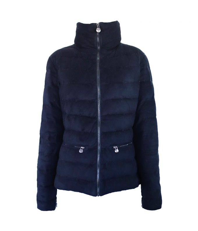 1061 chaqueta plumifero chanel de segunda mano chanel preloved abrigo de invierno negro moitvoi 1
