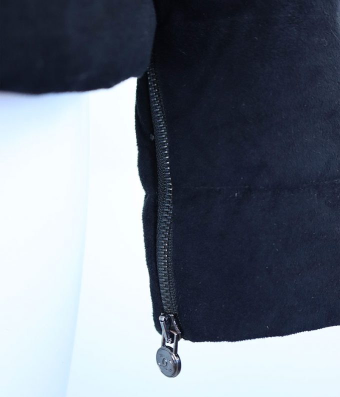 1061 chaqueta plumifero chanel de segunda mano chanel preloved abrigo de invierno negro moitvoi 7