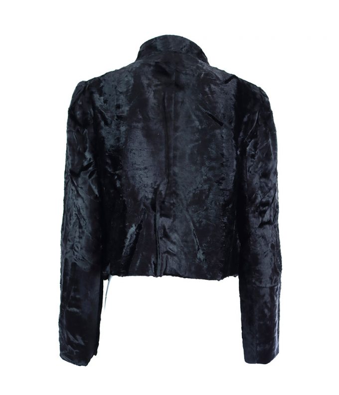 183 chaqueta corta luisa spagnoli terciopelo negro fiesta ropa de marca preloved online 2