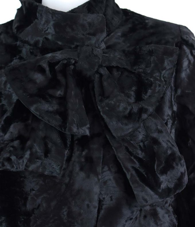 183 chaqueta corta luisa spagnoli terciopelo negro fiesta ropa de marca preloved online 5