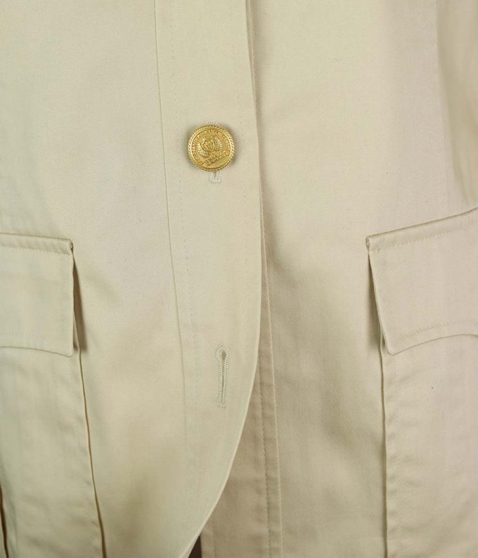 200 chaqueta esacada vintage beige con botones dorados estilo marinero ropa de segunda mano moitvoi 8