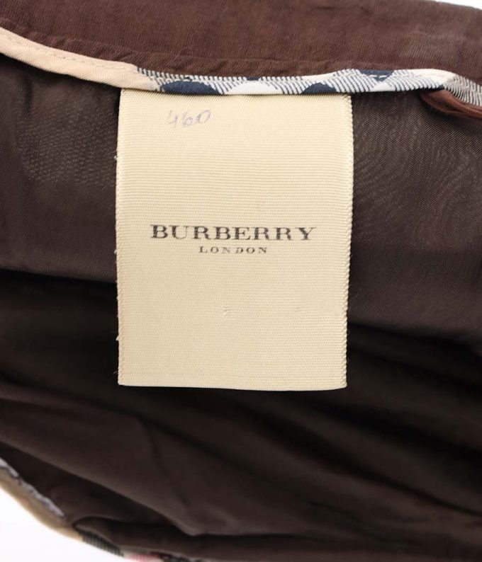 38 falda acapanada burberry marron ropa de segunda mano de marca vintage moitvoi 8