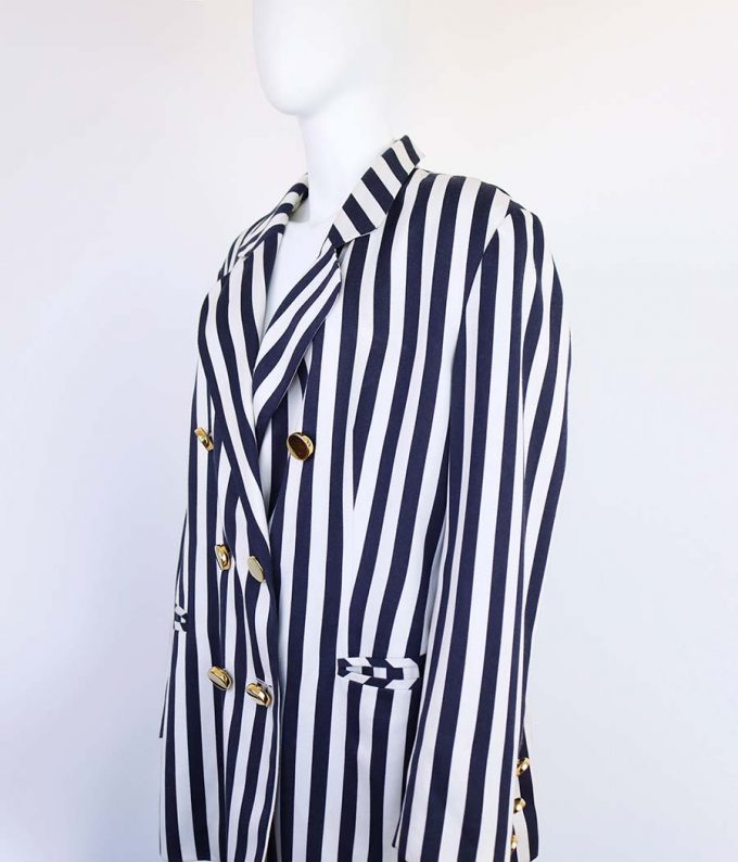 454 blazer givenchy estampado de rayas vintage ropa de segunda mano de marca mujer moitvoi 4