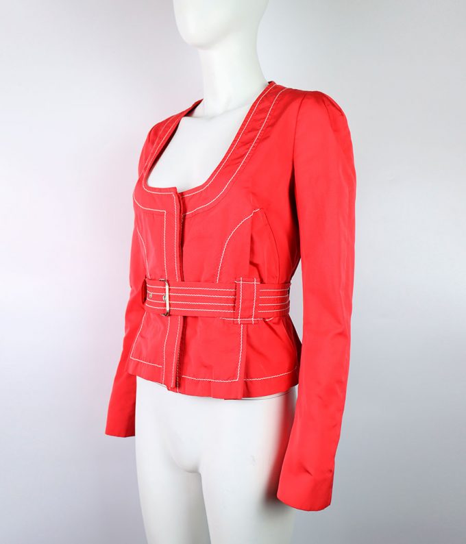 717 traje vintage nina ricci rojo ropa de segunda mano moitvoi chaqueta falda mujer 5