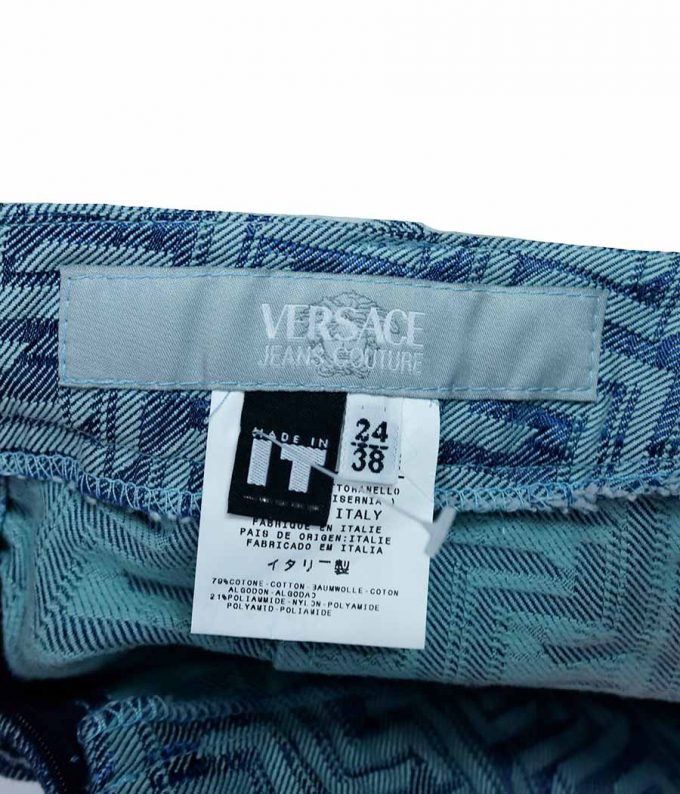 794 traje vaquero versace jeans couture con estampado versace mujer ropa de lujo de segunda mano barata moitvoi 11