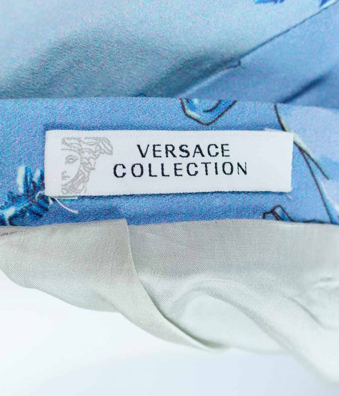 806 Conjunto versace collection vintage medusa gianni versace azul de segunda mano mujer moitvoi 11