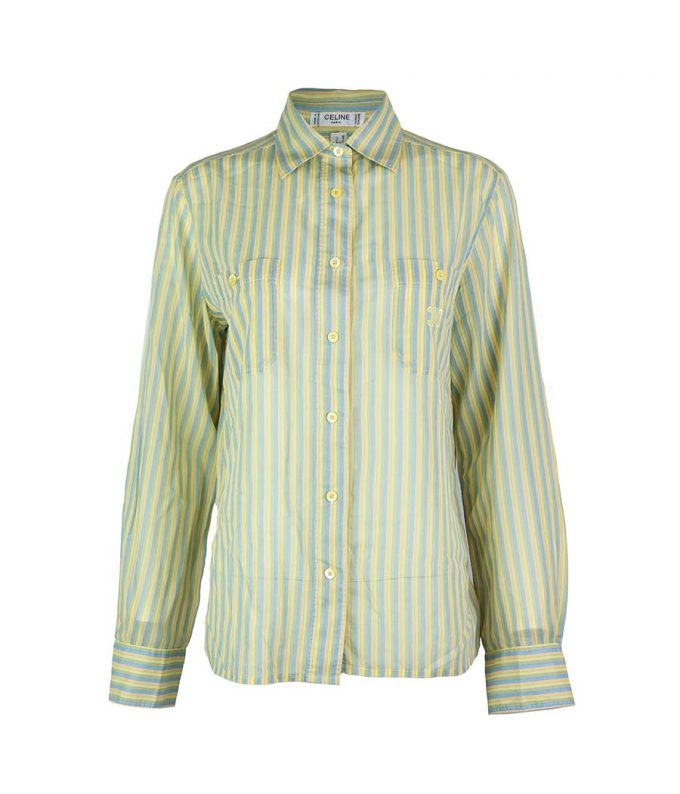 818 camisa celine vintage de algodon de segunda mano de marca tienda online moitvoi 1