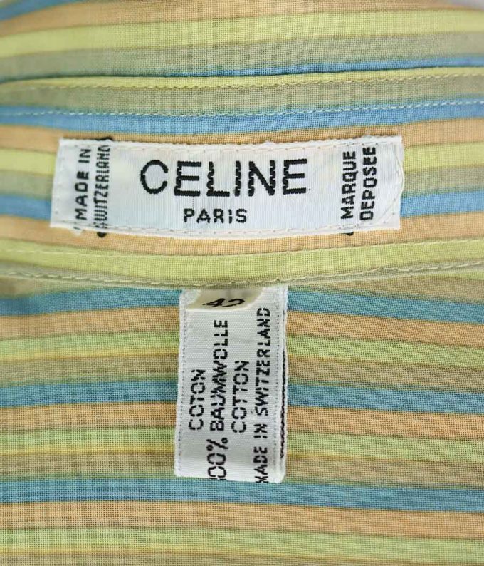 818 camisa celine vintage de algodon de segunda mano de marca tienda online moitvoi 3