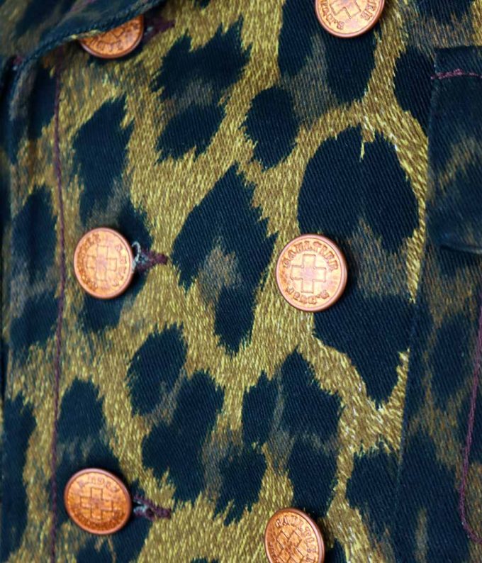 879 chaqueta jean paul gaultier vintage de segunda mano estampado de leopardo ropa preloved moitvoi 5