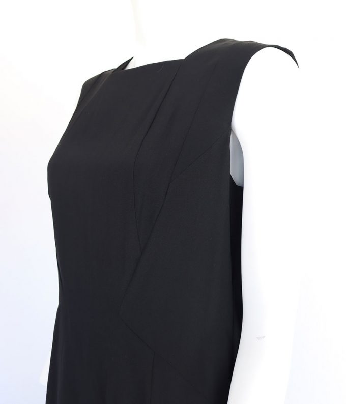944 vestido corto jil sander negro de segunda mano preloved vestido mujer de marca clasico moitvoi 4