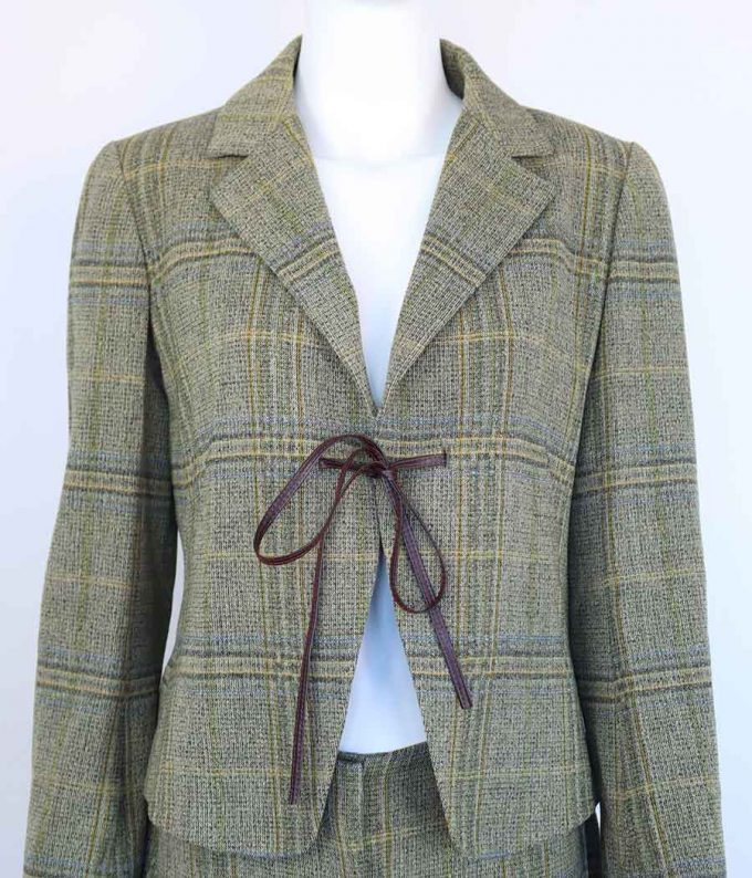 951 traje kenzo vintage de lana verde ropa de segunda mano preloved de marca moitvoi 4
