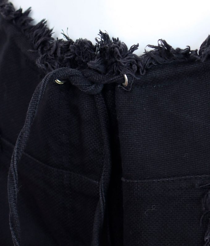 985 pantalon negro ancho sonia rykiel con flecos ropa de segunda mano de marca barata tienda online preloved moitvoi 6