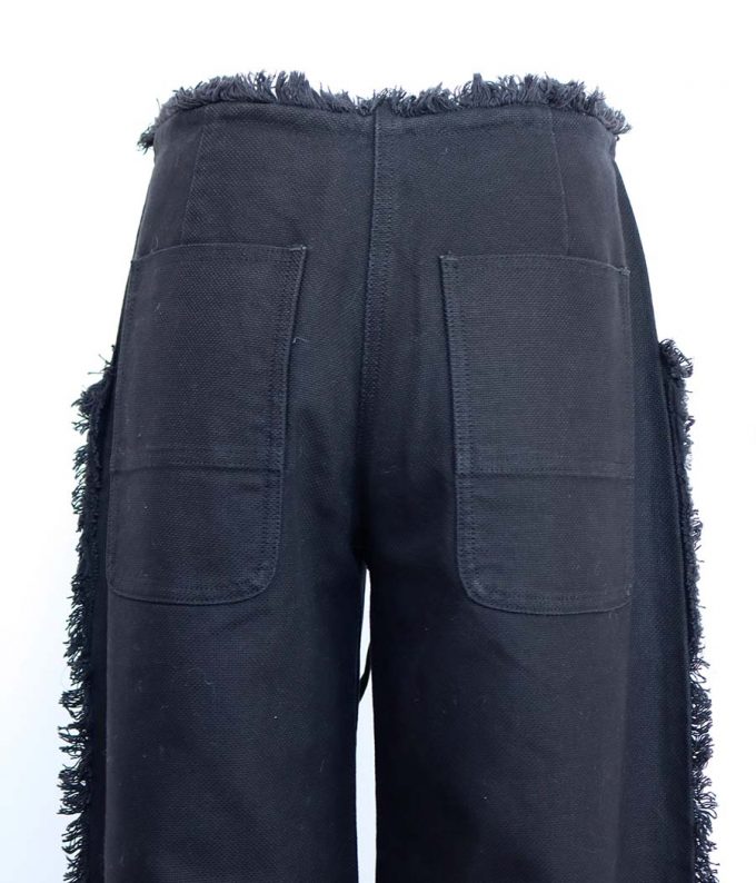 985 pantalon negro ancho sonia rykiel con flecos ropa de segunda mano de marca barata tienda online preloved moitvoi 9